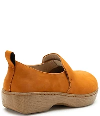 Alegria Orygin Nubuck Suede Slip On Platform Clogs