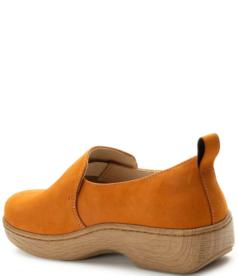 Alegria Orygin Nubuck Suede Slip On Platform Clogs