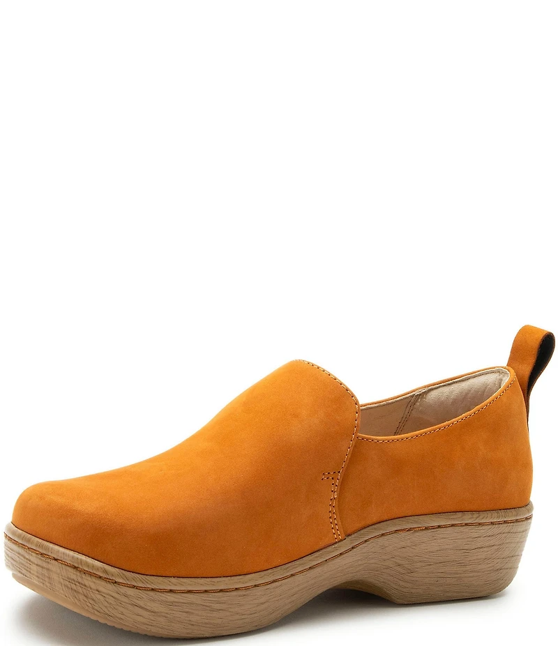 Alegria Orygin Nubuck Suede Slip On Platform Clogs