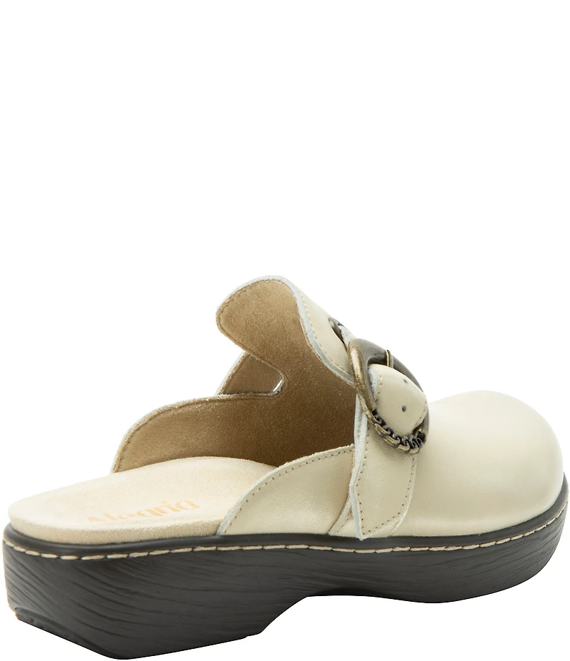 Alegria Osmosis Leather Buckle Hardware Clogs