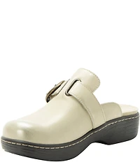 Alegria Osmosis Leather Buckle Hardware Clogs