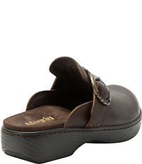 Alegria Osmosis Leather Buckle Hardware Clogs
