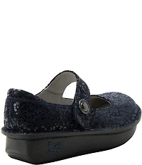 Alegria Paloma Blue Notes Printed Leather Mary Jane Pumps