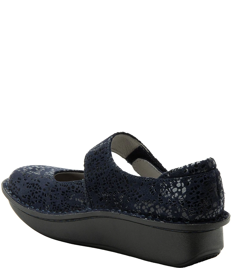 Alegria Paloma Blue Notes Printed Leather Mary Jane Pumps