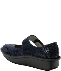 Alegria Paloma Blue Notes Printed Leather Mary Jane Pumps