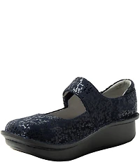 Alegria Paloma Blue Notes Printed Leather Mary Jane Pumps