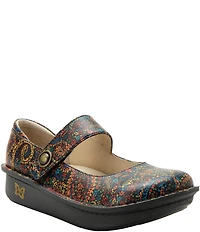 Alegria Paloma Bold and Beautiful Printed Leather Mary Jane Pumps
