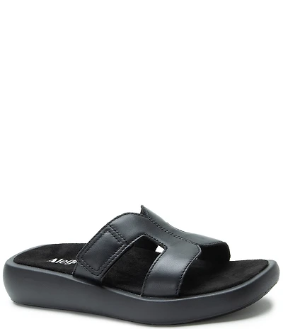 Alegria Portia Leather Slide Sandals