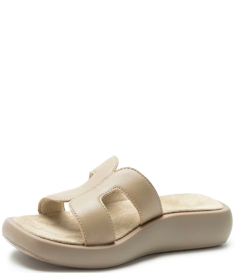 Alegria Portia Leather Slide Sandals