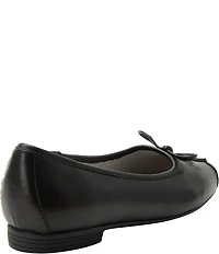Alegria Tayla Leather Cap Toe Ballet Bow Flats