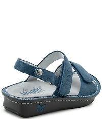 Alegria Verona Lazer Etched Leather Platform Sandals