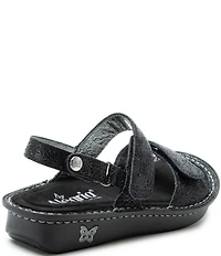 Alegria Verona Lazer Etched Leather Platform Sandals