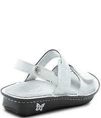 Alegria Verona Lazer Etched Leather Platform Sandals