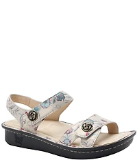 Alegria Vienna Ethereal Print Leather Platform Sandals