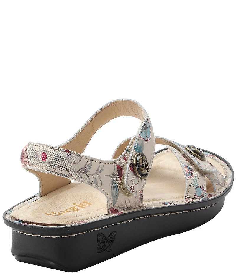 Alegria Vienna Ethereal Print Leather Platform Sandals