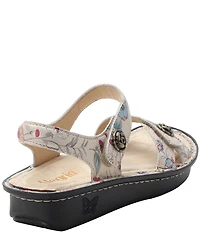 Alegria Vienna Ethereal Print Leather Platform Sandals