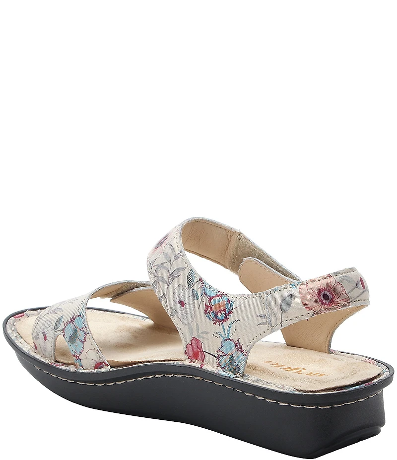 Alegria Vienna Ethereal Print Leather Platform Sandals