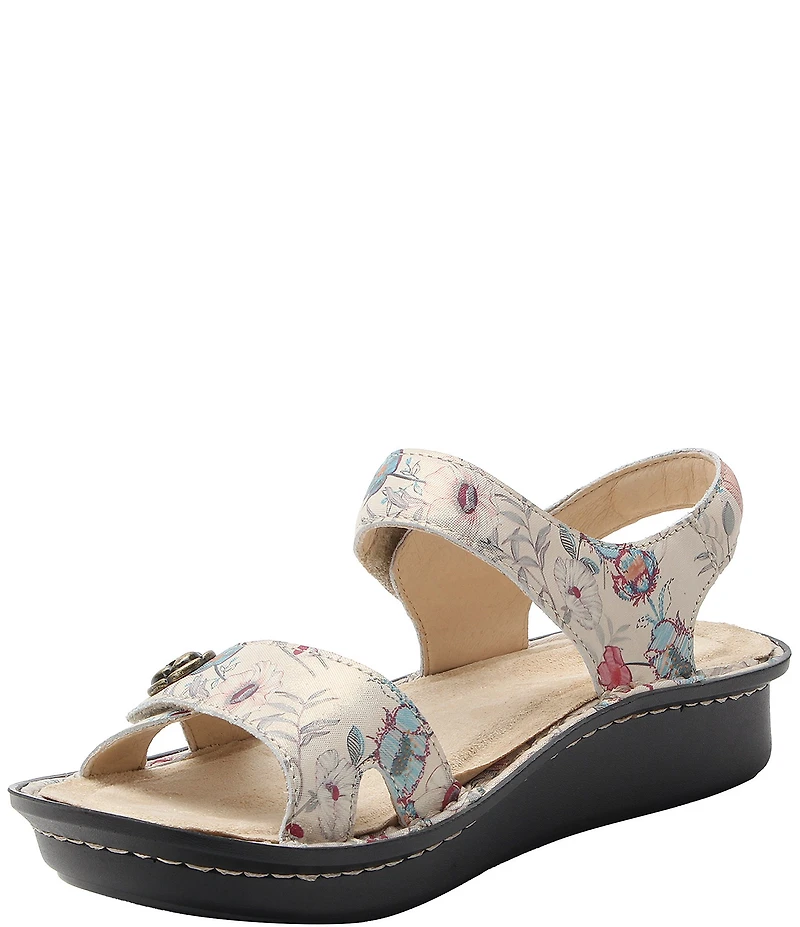 Alegria Vienna Ethereal Print Leather Platform Sandals
