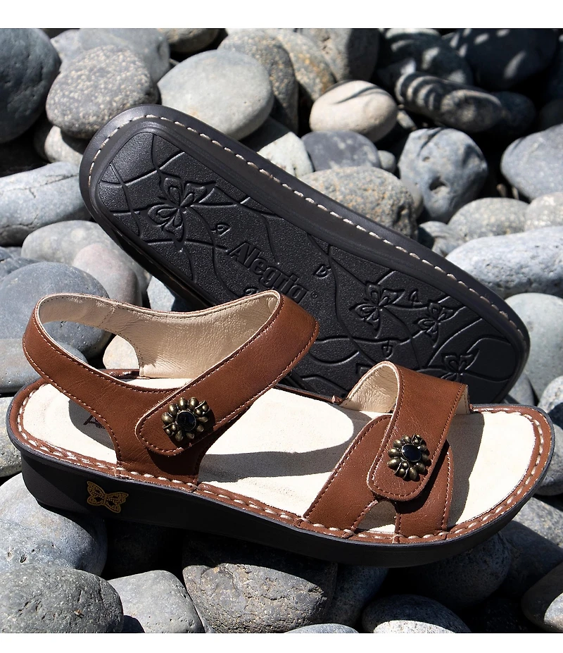 Alegria Vienna Leather Platform Sandals