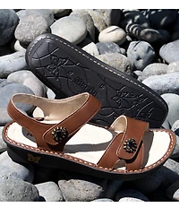 Alegria Vienna Leather Platform Sandals