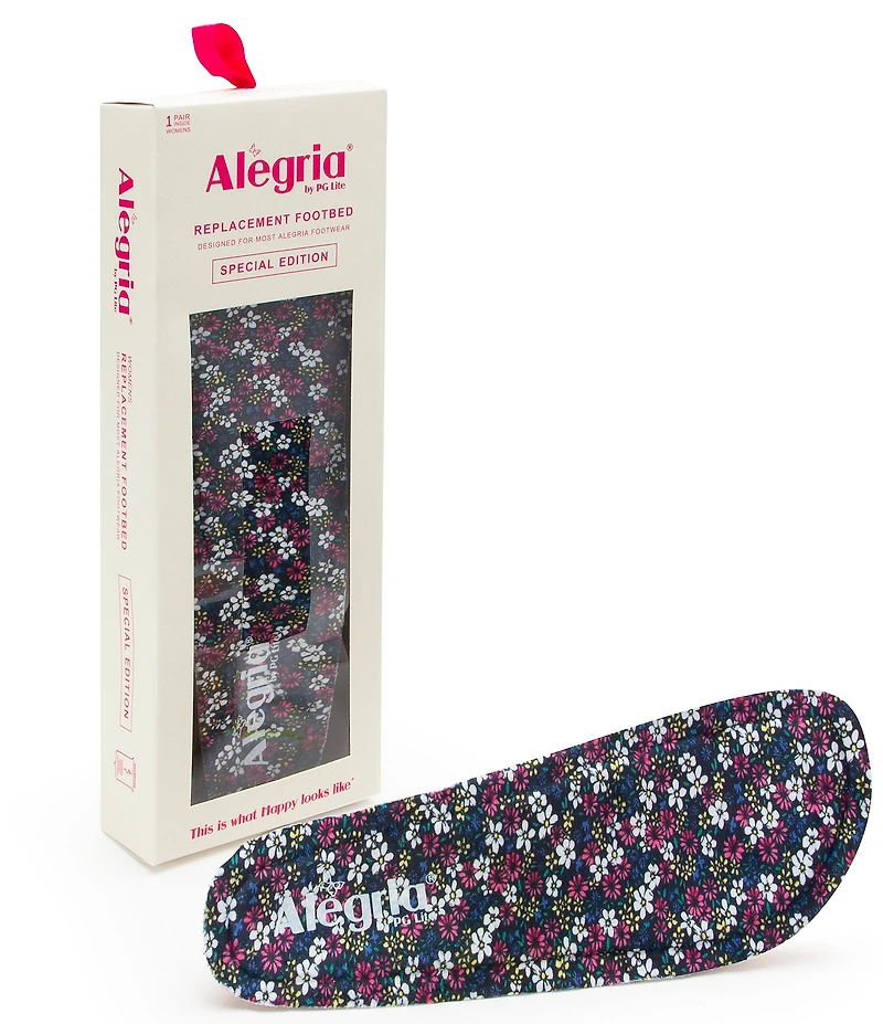 Alegria Wildflower Print Replacement Footbeds