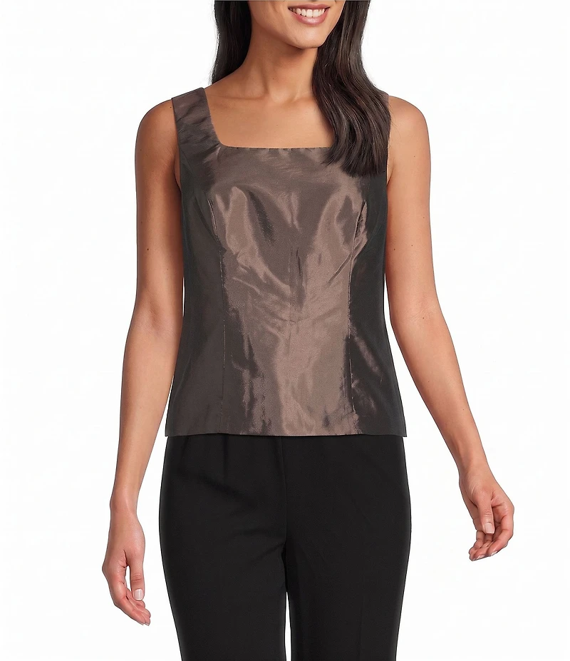 Alex Evenings 3/4 Sleeve Gathered Waist Embellished Closure Twin Set