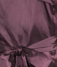 Alex Evenings 3/4 Sleeve Portrait Collar Taffeta Blouse