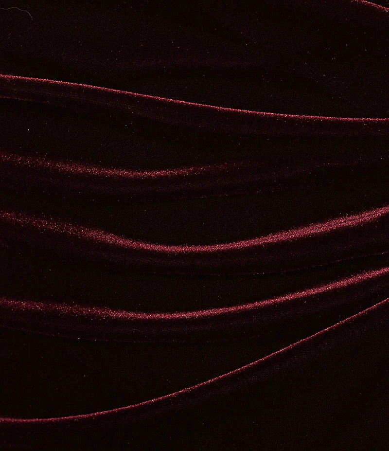 Alex Evenings 3/4 Sleeve Surplice V-Neck Tulip Hem Velvet Dress