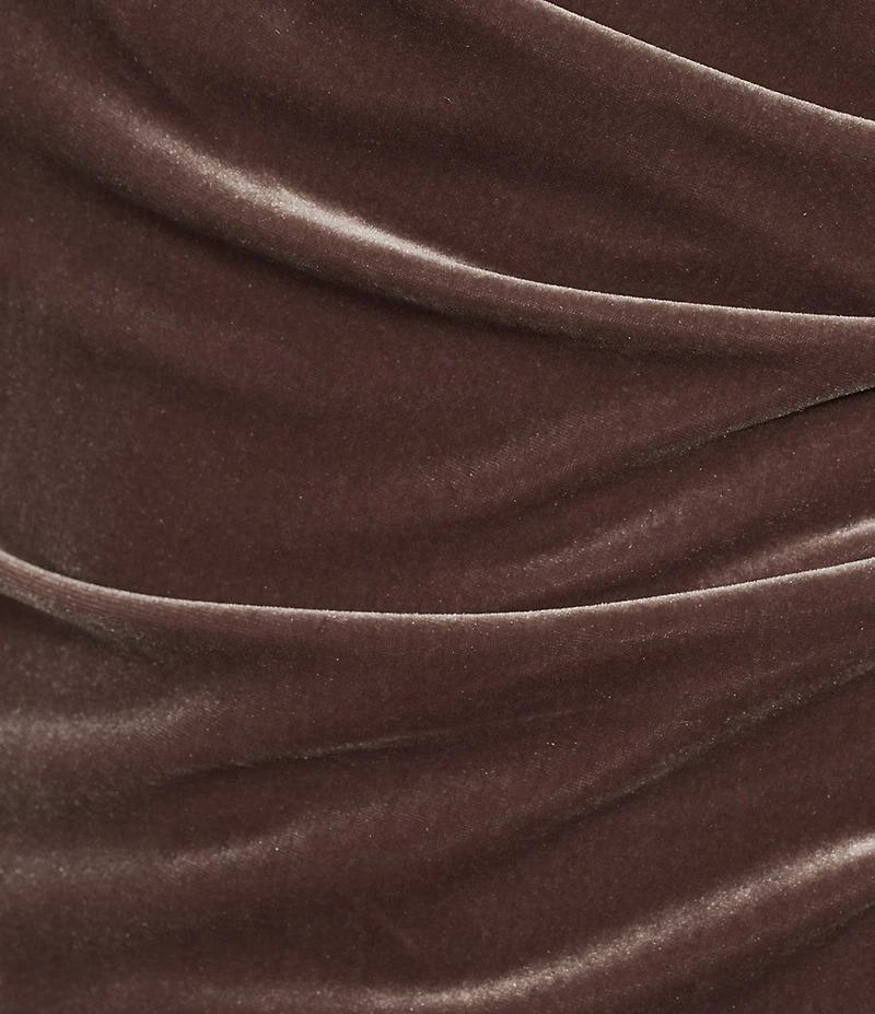 Alex Evenings 3/4 Sleeve Surplice V-Neck Tulip Hem Velvet Dress