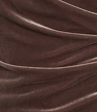 Alex Evenings 3/4 Sleeve Surplice V-Neck Tulip Hem Velvet Dress