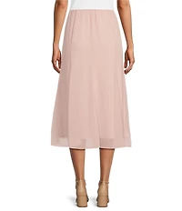 Alex Evenings Chiffon A-Line Midi Skirt
