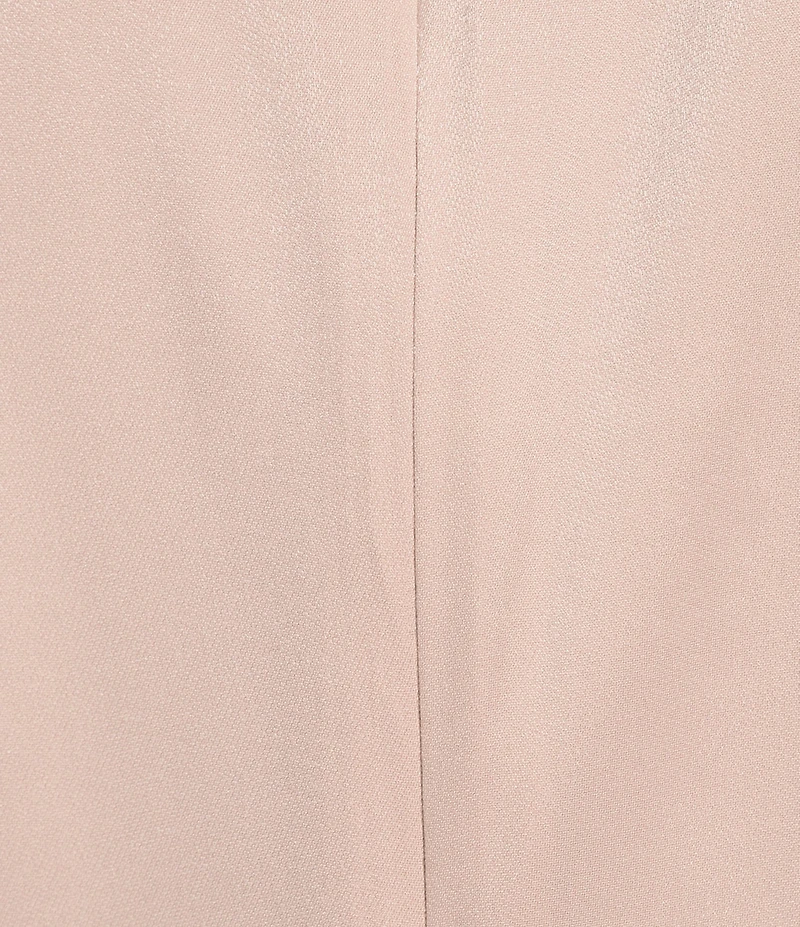 Alex Evenings Collared V Neck 3/4 Sleeve Tie Sash Wrap Blouse