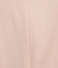 Alex Evenings Collared V Neck 3/4 Sleeve Tie Sash Wrap Blouse