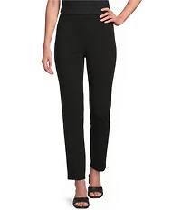 Alex Evenings Cropped Crepe Straight Leg Pants