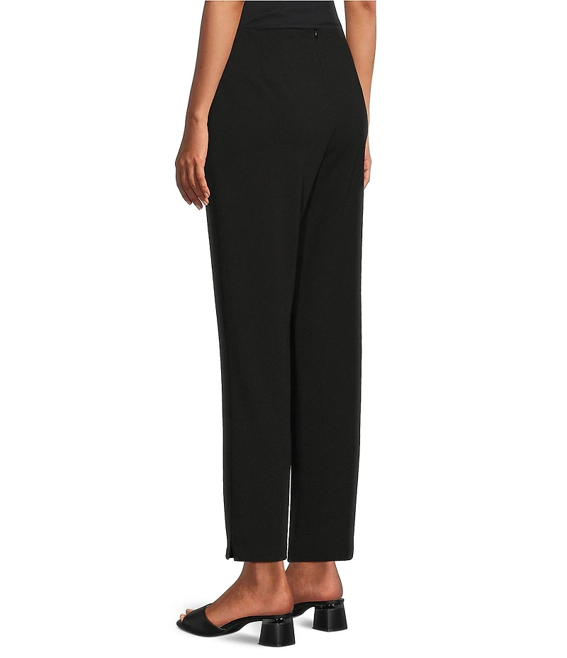 Alex Evenings Cropped Crepe Straight Leg Pants