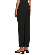Alex Evenings Cropped Crepe Straight Leg Pants