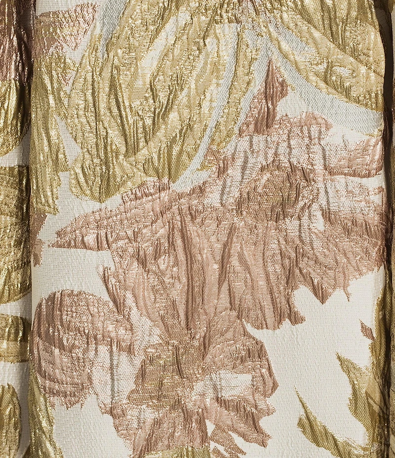 Alex Evenings Floral Jacquard A-Line Midi Dress