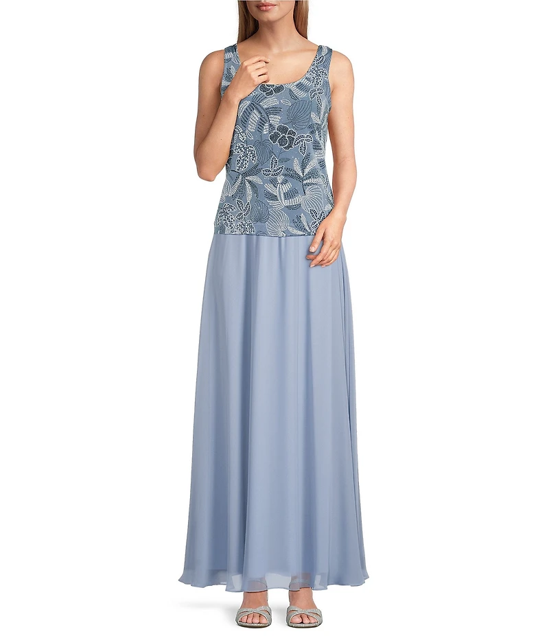 Alex Evenings Glitter Knit Crystal Rhinestone Closure 3/4 Sleeve Twinset