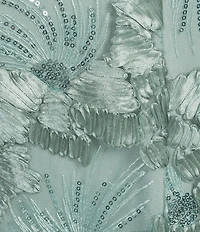 Alex Evenings Lace Scoop Neck Short Sleeve A-Line Gown