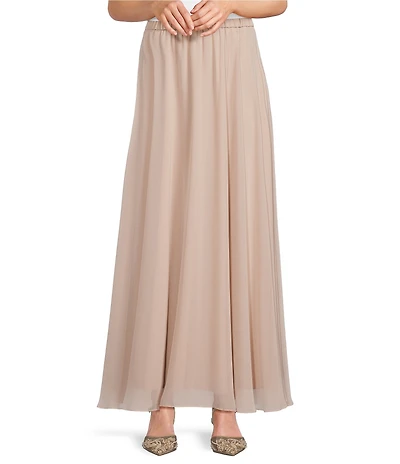 Alex Evenings Long Chiffon A Line Full Skirt