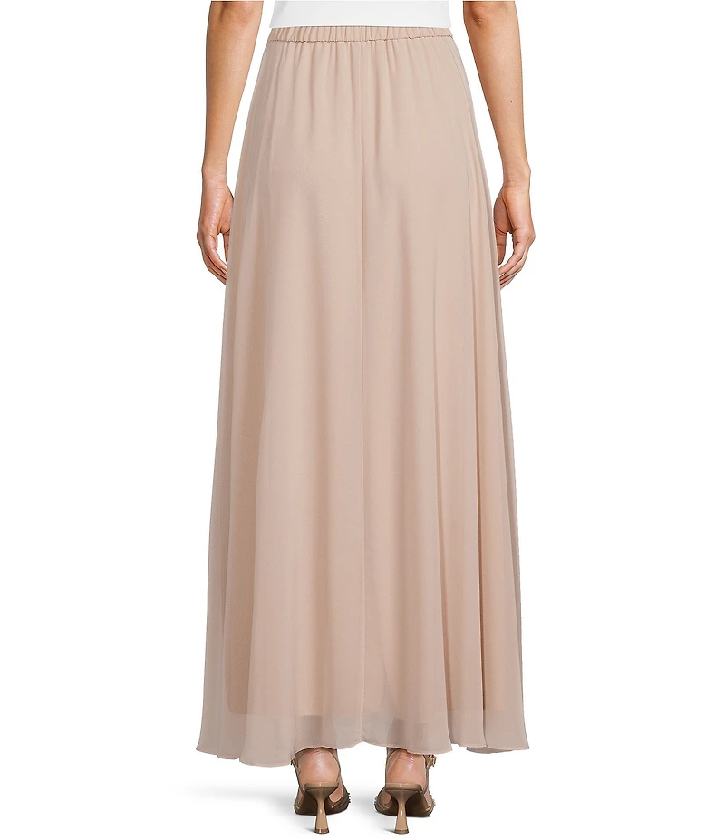 Alex Evenings Long Chiffon A Line Full Skirt