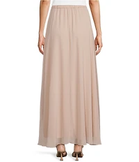 Alex Evenings Long Chiffon A Line Full Skirt