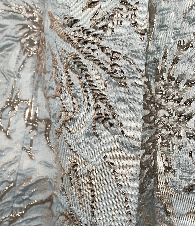 Alex Evenings Off-The-Shoulder Jacquard Long Gown