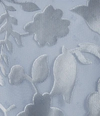 Alex Evenings Petite Size 3/4 Illusion Sleeve Crew Neck Asymmetrical Triple Tier Hem Printed Chiffon Blouse