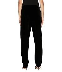 Alex Evenings Petite Size Stretch Velvet Slim Leg Pants