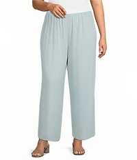 Alex Evenings Plus Size Silky Chiffon Pants