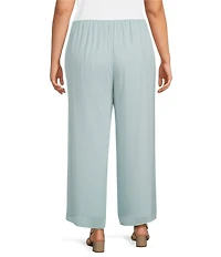 Alex Evenings Plus Size Silky Chiffon Pants