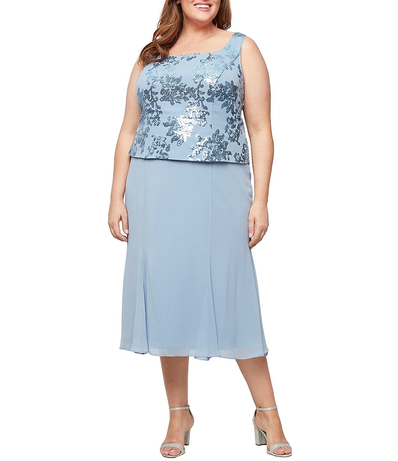 Alex Evenings Plus Size 2-Piece Sequin Jacket Dress