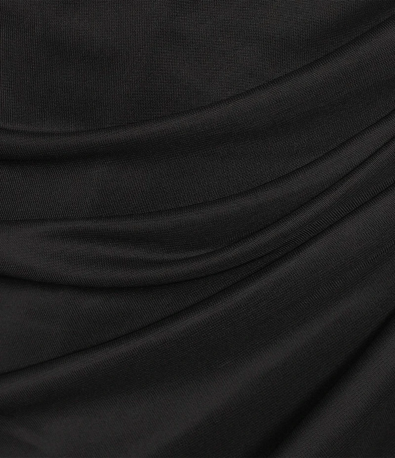 Alex Evenings Plus Size Embellished Short Flutter Sleeve V-Neck Ruched Waist Empire Waist Gown