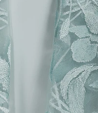Alex Evenings Plus Size Embroidered 3/4 Sleeve Chiffon Twinset